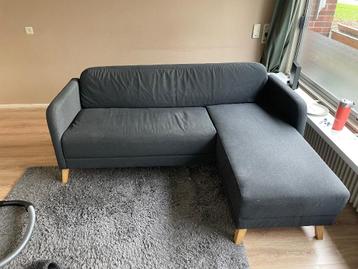 Nette antraciet hoekbank, gratis ophalen