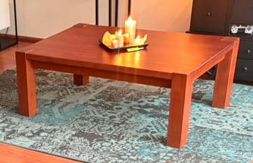 Kersenkleurige salontafel - 120x80x45 cm