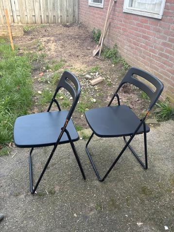 6 Uitklapbare stoeltjes met 3 kussens - Gratis af te halen