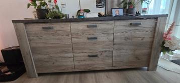 Inboedel kasten tv meubel dressoir vitrinekast