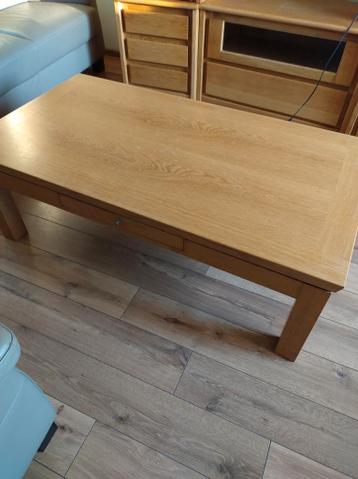 Licht eiken salontafel