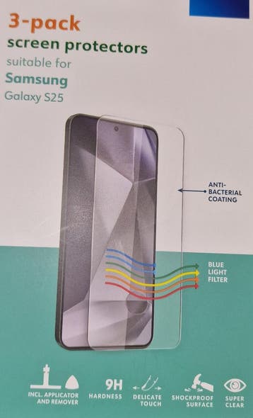Screenprotector Samsung onder andere voor S25