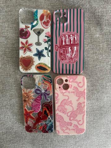 4x Telefoonhoesjes voor iPhone 14 - Diverse Designs