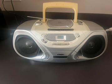 Philips radio met cd speler en cassettedeck