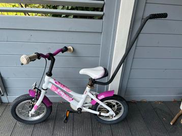 Gratid Feits kinderfiets 12 inch - roze/wit