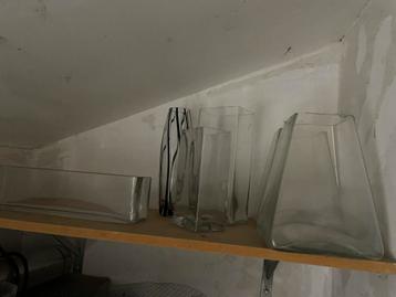 Diverse glazen vazen - Verschillende vormen en maten