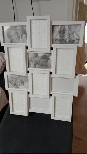 Witte fotolijst voor meerdere foto's
