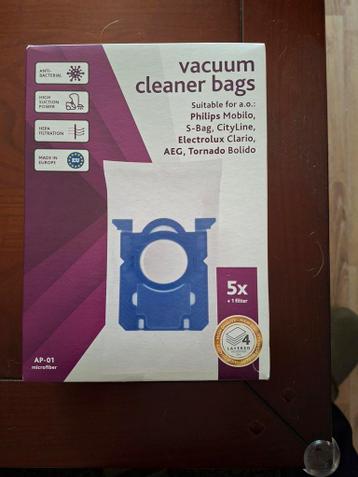 Stofzuigerzakken AP-01 microfiber 5 stuks + 1 filter