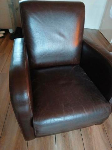 Leren fauteuil GRATIS