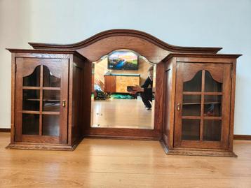 Antiek vitrine kastje voor kaptafel make-up tafel bureau