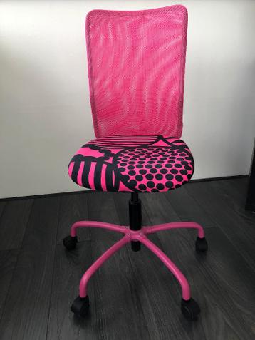 Ikea bureaustoel roze