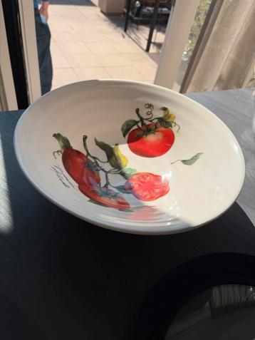 Saladeschaal met tomatenprint