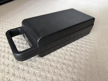 Zwarte microfoonkoffer met houder