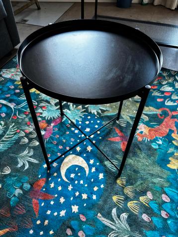 IKEA GLADOM bijzettafel | zwart | 45 x 53 cm hoog