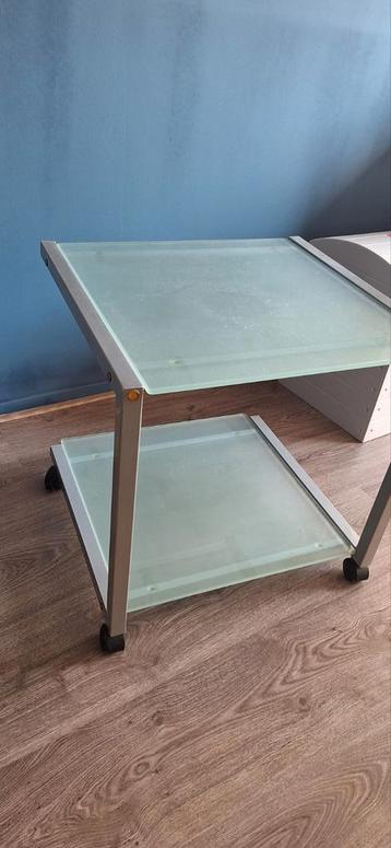 Tafeltje op wieltjes 50 x 50 cm