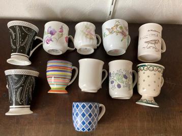 Gratis allerlei koffiemokken, groot en klein senseo mokje