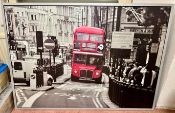 Poster Engelse bus in Londen
