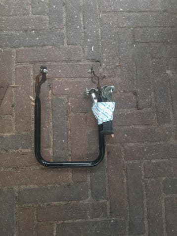 Gebruikte fiets leuning