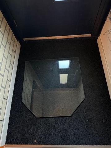 glazen haard of kachelplaat