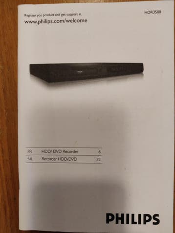 Philips HDR3500 HDD/DVD Recorder