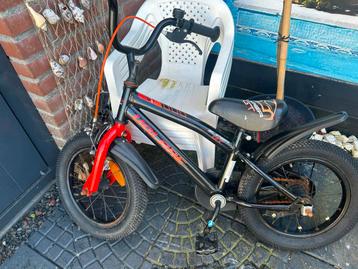 Kinderfiets 12-14 inch - Zwart/Rood