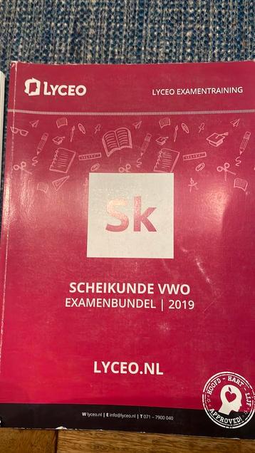 Gratis Lyceo examenbundel scheikunde vwo 2019