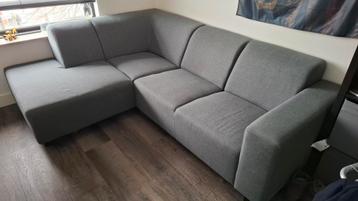 Lichtgrijze Leenbakker Hoekbank