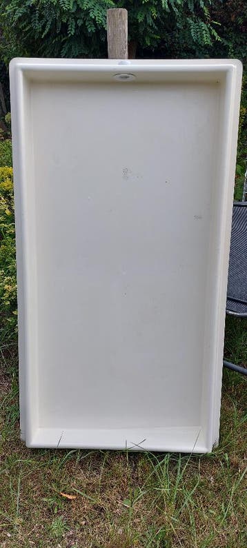 Lekbak Duo voor wasmachine met afvoer