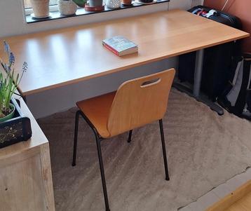 Bureau (gratis!) 160x80, licht eiken look