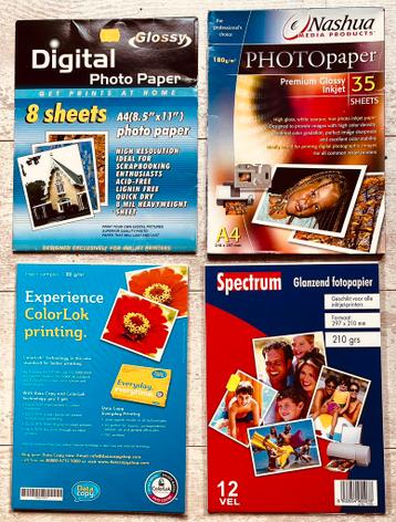 Glossy Spectrum NashuaExperience Inktjet Printer Foto Papier