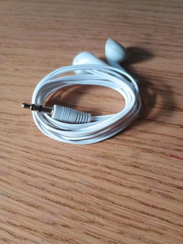 Witte bedrade oordopjes