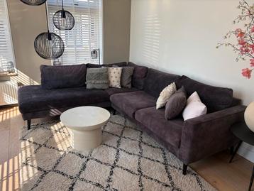 Hoekbank 264x220 cm antraciet grijs - gratis afhalen