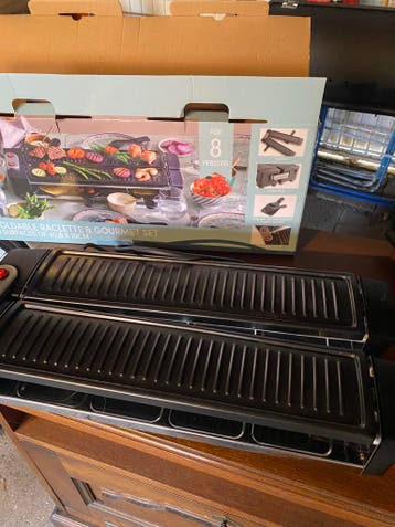 Opvouwbare Raclette & Gourmet Set voor 8 personen