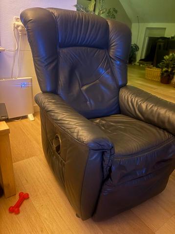 Himolla relaxfauteuil leer - handmatig verstelbaar