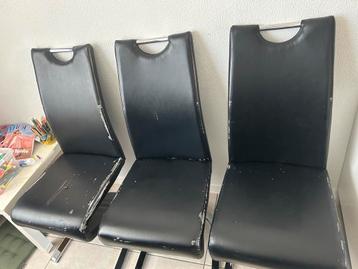 6 eetstoelen kunstleer Gratis