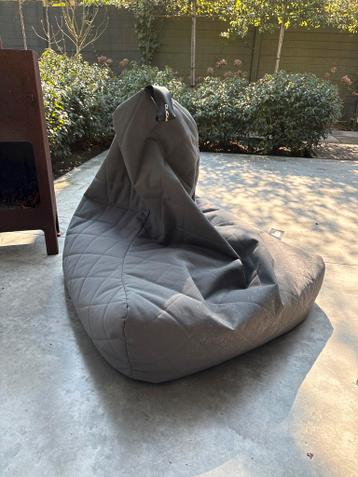 Comfortabele grijze zitzak - Ideaal voor binnen en buiten