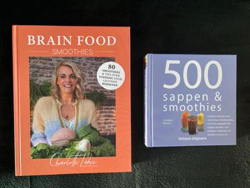 2 kookboeken: Brain Food Smoothies & 500 Sappen & Smoothies