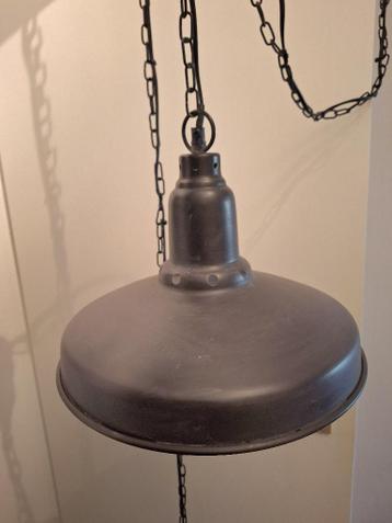 Zijlstra 3-lichts hanglamp - industriële look - grijs metaal