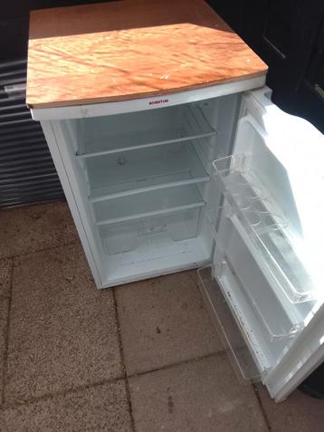 Inventum koelkast met houten bovenblad