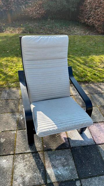 Ikea Poang relaxstoel fauteuil zwart