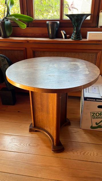 Antiek bijzettafel 65 hoog 65 diameter