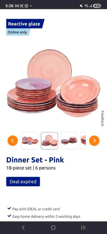 GRATIS Studio Tavola Servies - Pink