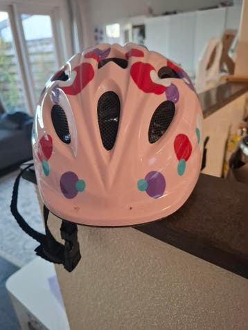 Fietshelm voor meisje, maat 47 - 51 cm