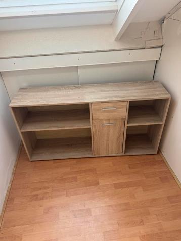 Bijzetkast / opbergkast houtlook – slaapkamer of kantoor