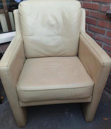 Fauteuil Bank Stoel GRATIS 2x leer leder
