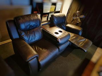 Faux-Leren relaxbank GRATIS