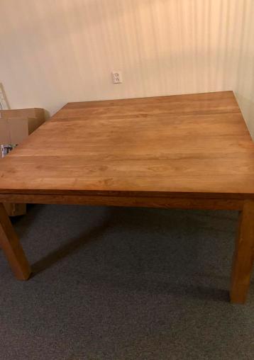 Tafel hout (vierkant)