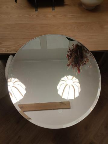 Ovale spiegel met klein randje 60 x 50 cm