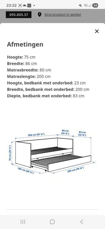 Wit uitschuifbed ikea