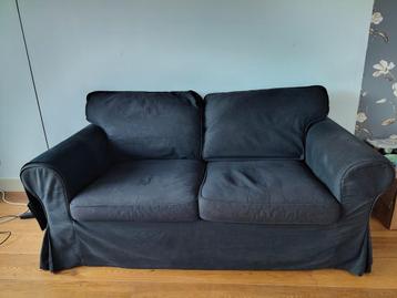 Tweezitsbank donkergrijs Ektorp Ikea